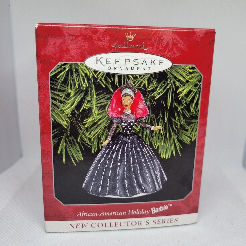 Hallmark 1998 African American Holiday Barbie New 1st in Series